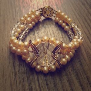 Beaded cuff- like bracelet